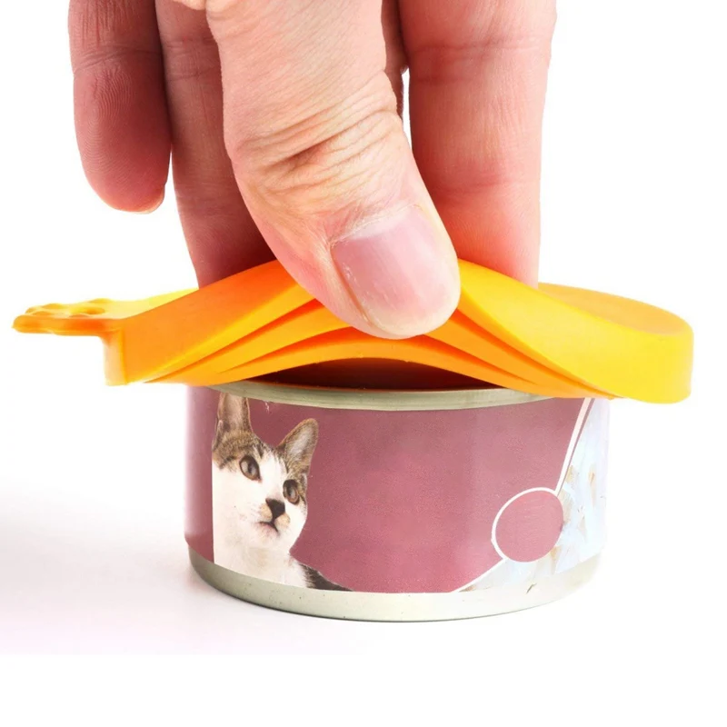 

Pet Silicone Canned Lid Cover Sealed Feeders Food Can Lid Dog Cat Storage Top Cap Reusable Cover Lid Health Pet Daily Supplies
