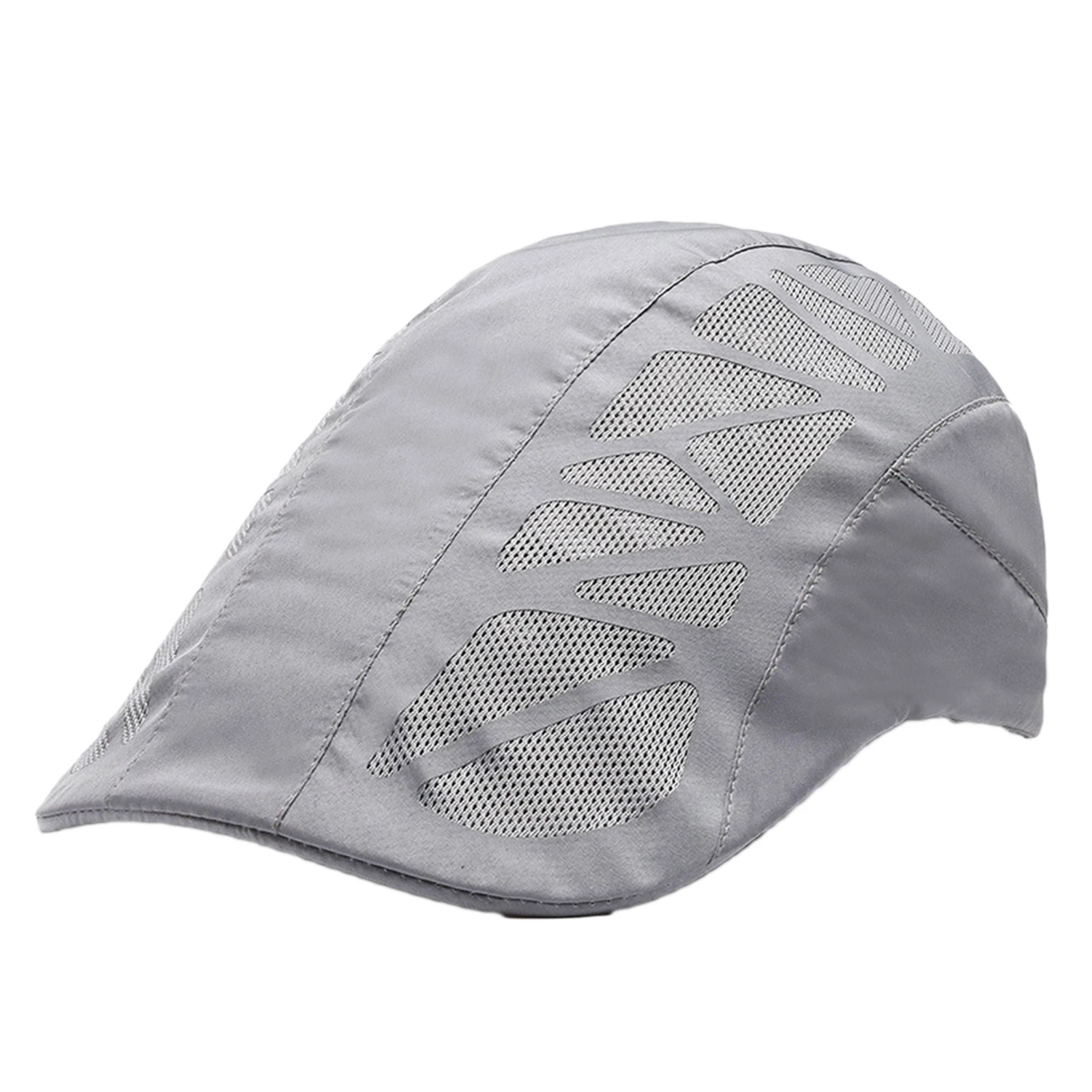 

Men's Beret Caps Fashion Solid Color Casual Summer Autumn Mesh Breathable Anti Sun Beret Outdoor Fishing Hat Cap Breathable Hats
