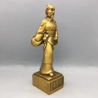 ancient chinese pure copper genius doctor hua tuo originator of surgery desk decoration statues et sculptures home accessories