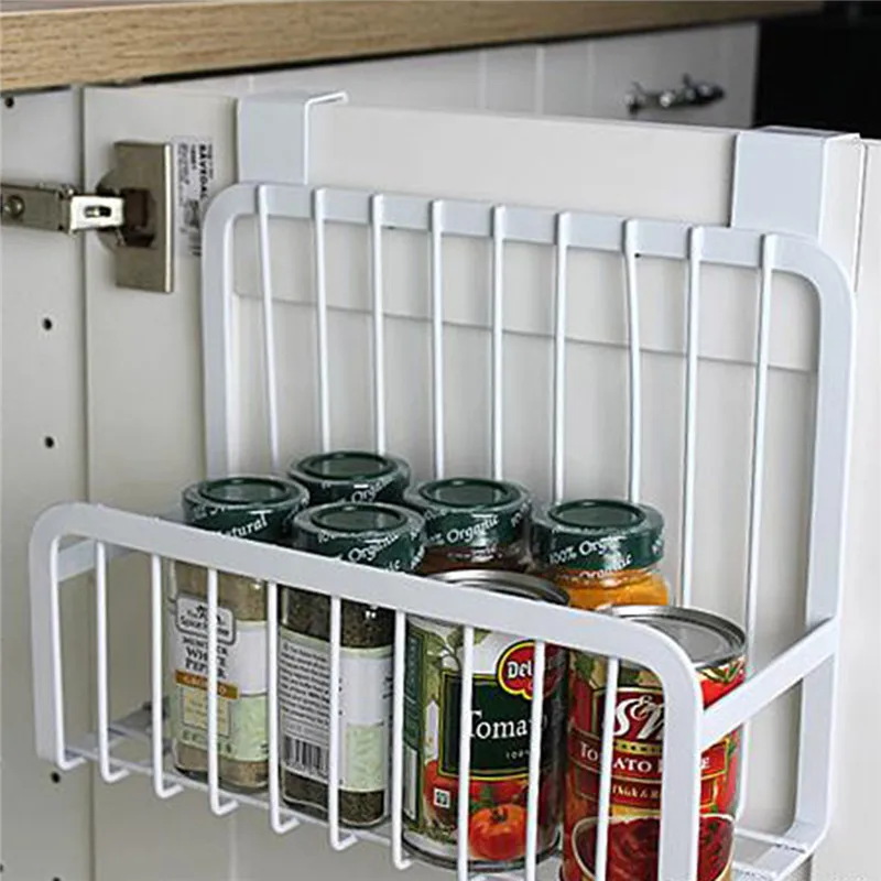 Углеродистая сталь полки для хранения продуктов питания кухонная приправа подставка для баночек и флаконов для хранения Подставка-органайзер для холодильника настенный крючок
