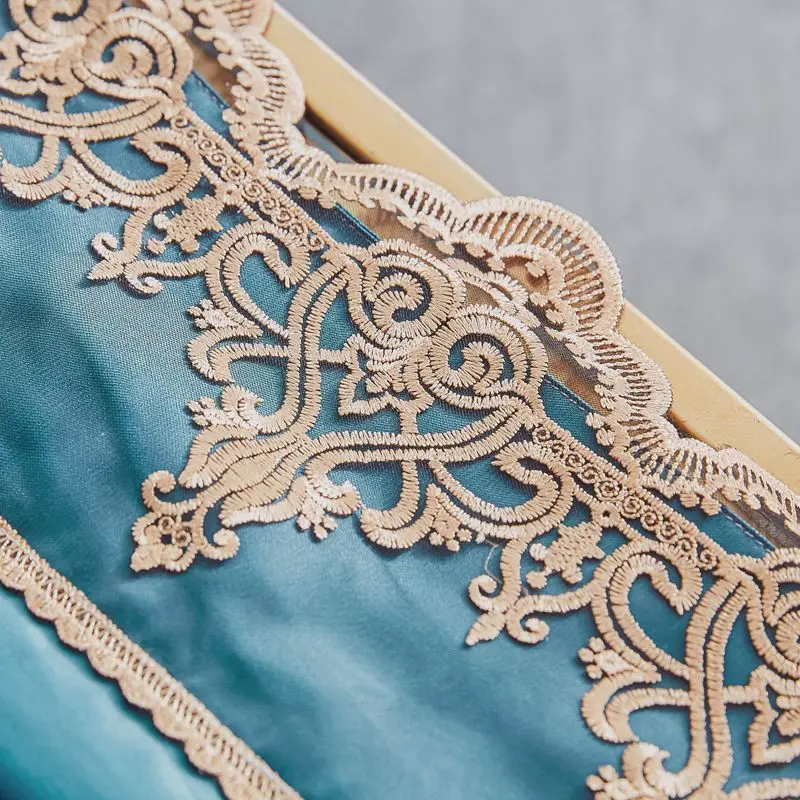 

1pc Duvet Cover Summer Bed Sheet Cover Army Green Yellow Printed Pattern with Lace Duvet Cover for King Queen Bed No Pillowcases