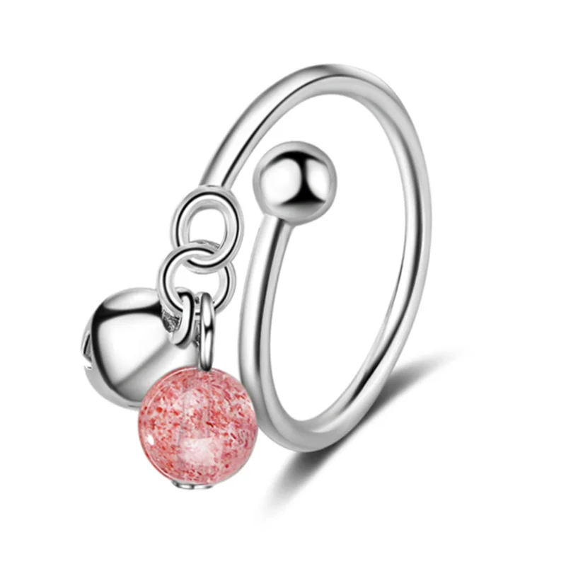 Простые индивидуальные темпераментные трендовые милые кольца с розовыми