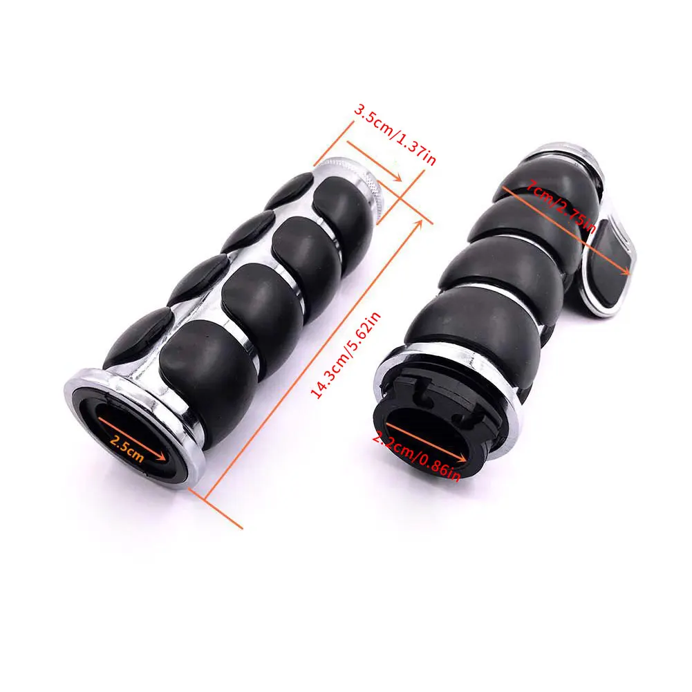 

Motorcycle Hand Grips Replaceable Aluminum Handlebar With Cone End 22MM/25MM Aluminum Rubber 1Pair Motorcycle Handlebar