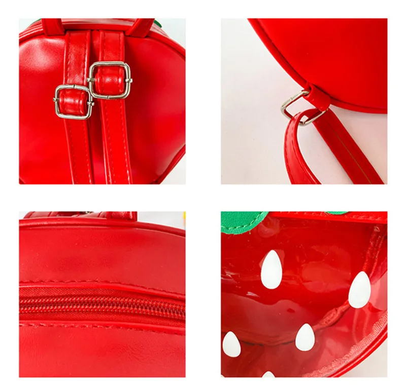 Детские школьные ранцы для малышей рюкзаки с милыми клубничками