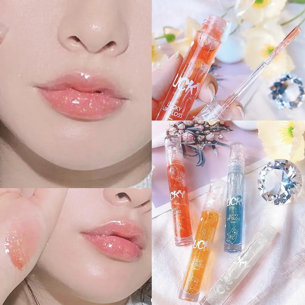 

Moisturizing Nourishing Natural Glitter Lip Glaze Waterproof Makeup Cosmetics Beauty Nutritious TSLM2 Gloss Lipstick Lip T5T4