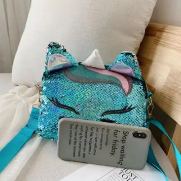 

Unicorn Handbags for Girls Travel Women Print Cartoon Shoulder Bags Sequins Crossbody bag Christmas Cute Candy bag