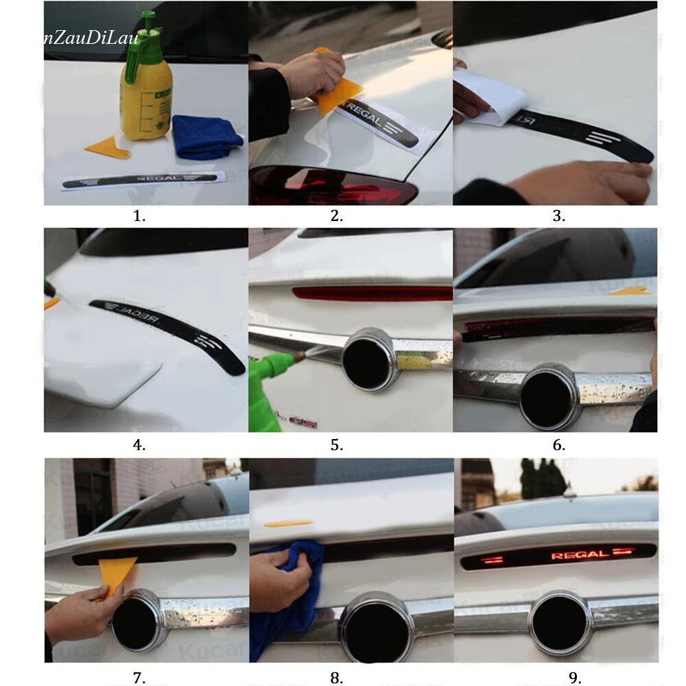 Автомобильный светильник из углеродного волокна с высоким тормозом