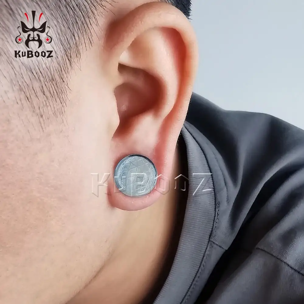 Kubooz Ловец снов камень пробивные туннели серьга с имитацией растяжки стрекозы модный подарок для женщин мужчин 6 мм до 16 мм оптом