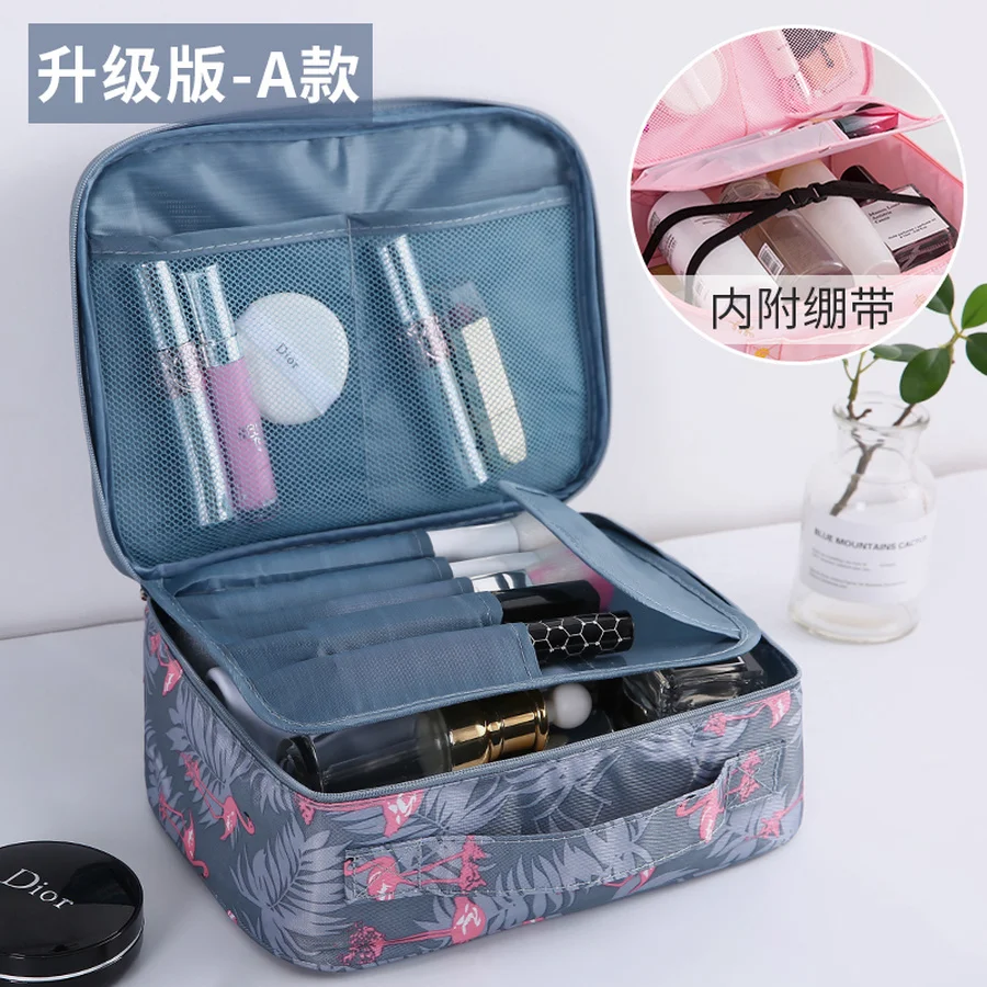 Большой органайзер для макияжа с лаком ногтей шкатулка ювелирных украшений