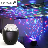 dc dj light stage disco lights strobe party effect lighting voice control 3w rgb mini ball lamp for ktv home decorative gift