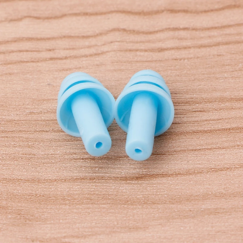 

N0HC 2pcs Silicone Ear Plugs Anti Noise Snore Earplugs Comfortable for study Sleep