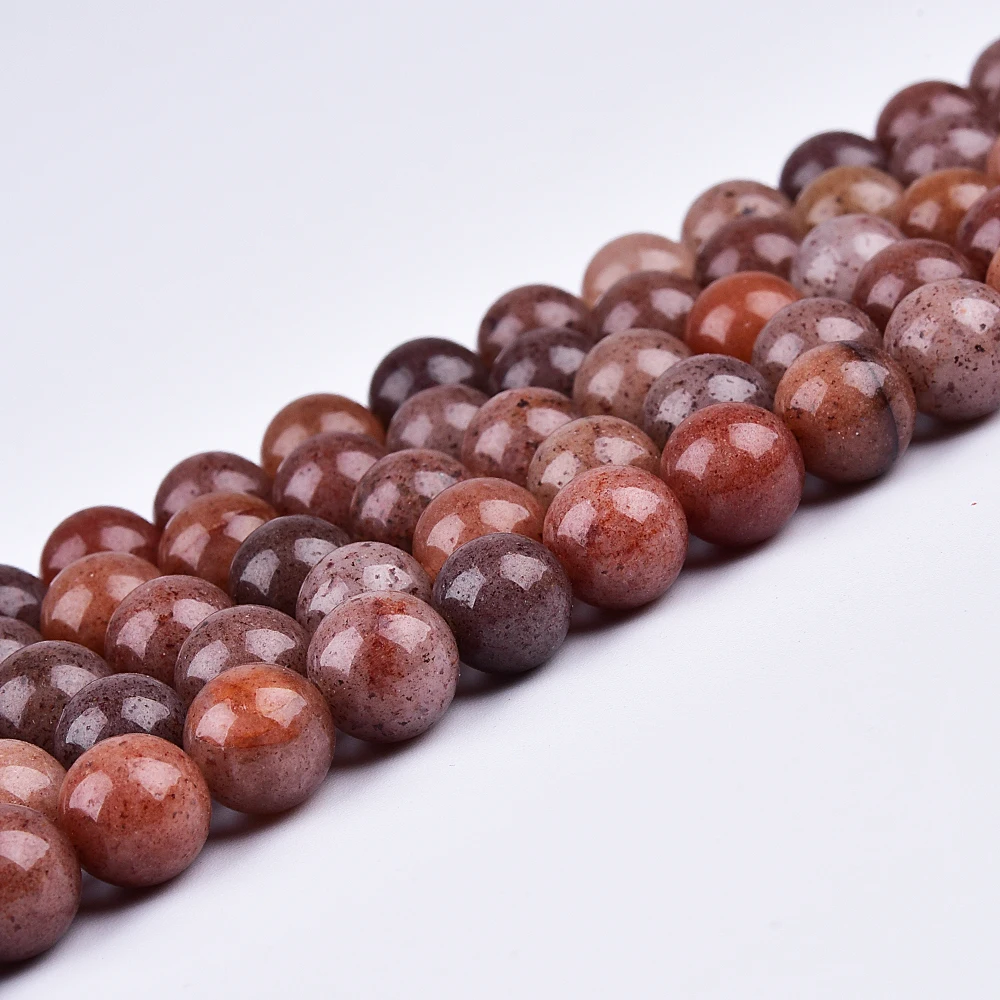 Пурпурный авантюрин Asingeloo натуральный кристалл драгоценный камень бусины