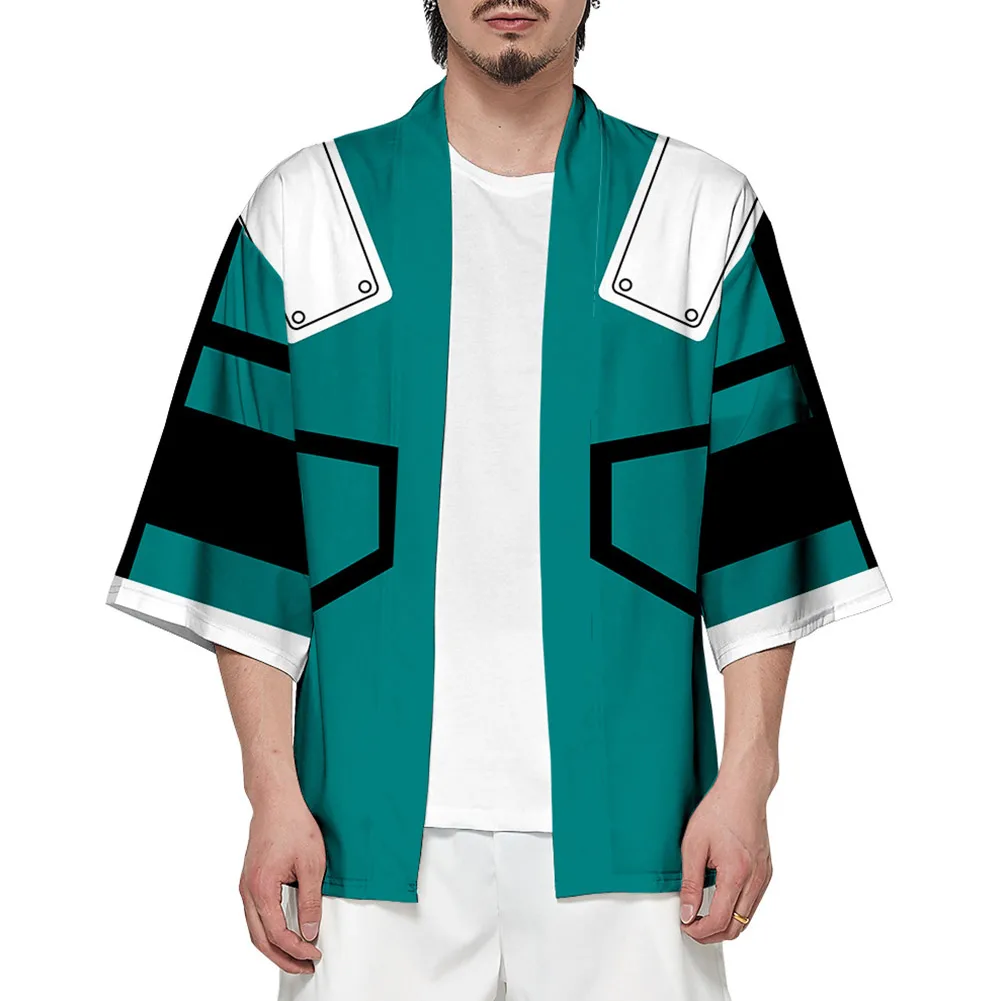 

Cospaly Anime Kimono My Hero Academia Kimono Midoriya Izuku Todoroki Shoto Cloak Kimono Cardigan Robe Casual Shirt