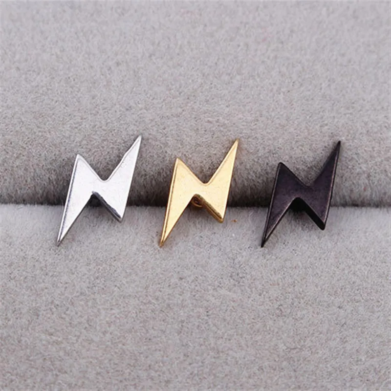 Unisex Punk Thunder Earrings Stainless Steel Women Men Jewelry Gift Lightning Bolt Stud Piercing | Украшения и аксессуары