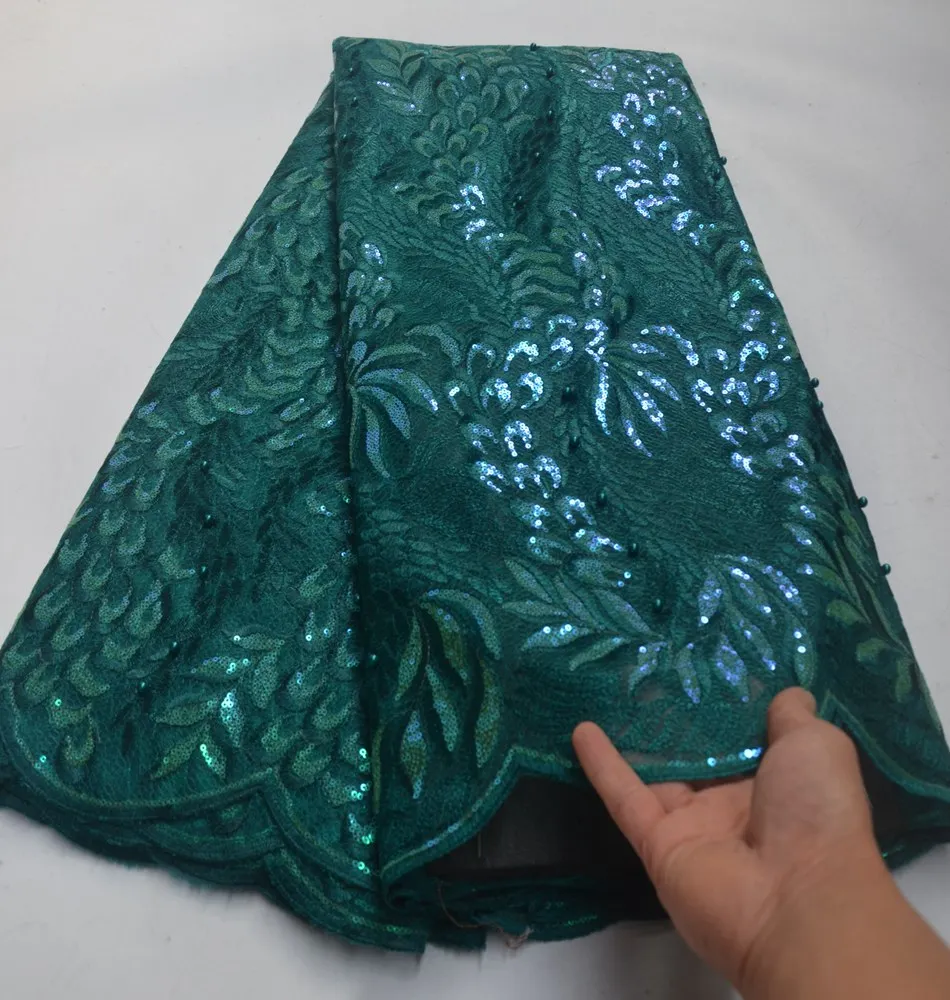 Новое поступление нигерийские бисерные бриллиантовые ткани высококачественные