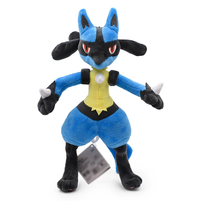 Lucario-peluches de Pok&eacute;mon para ni&ntilde;os, mu&ntilde;ecos de peluche suaves, 25/30CM-5