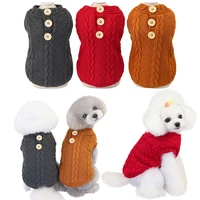 pet dog cat sweater winter warm knitted dog clothes for small dogs chihuahua clothing puppy coat jacket pets products