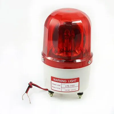 AC 110V 10W Красный вращающийся вспышка промышленный предупреждающий сигнал лампа LTE-1101