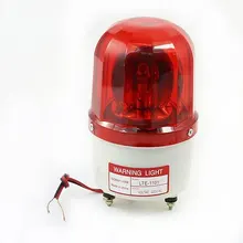 AC 110V 10W Красный вращающийся вспышка промышленный предупреждающий сигнал лампа LTE-1101