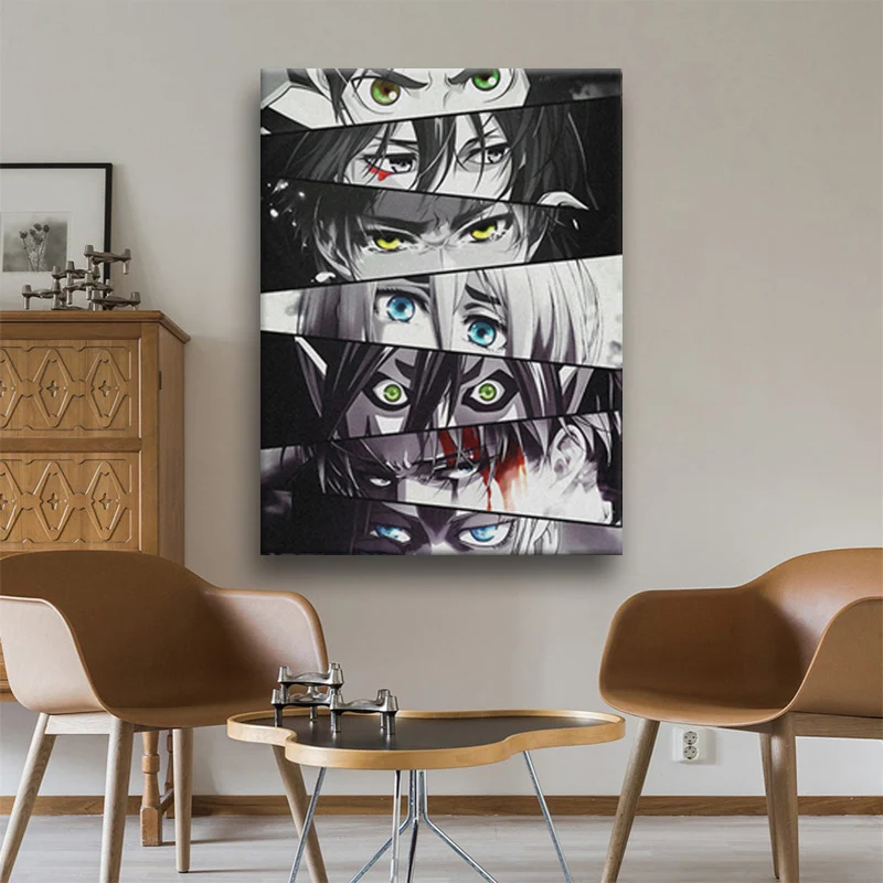 Картина на холсте глаза атаки Титанов | Дом и сад