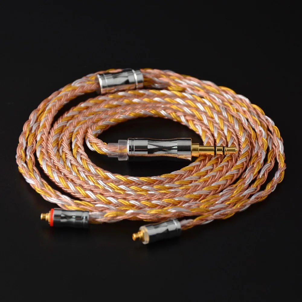 NICEHCK C16-2 16 Core Медь серебро смешанные кабель 3,5/2,5/4,4 мм разъем MMCX/2Pin/QDC/NX7 булавки для ZSX C12 TFZ V90 NICEHCK NX7 Pro/F3