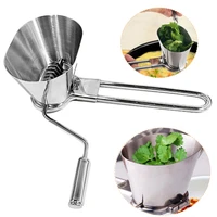 manual vanilla herb grinder stainless steel parsley shredder chopper for spice pepper vegetable grater kitchen tools
