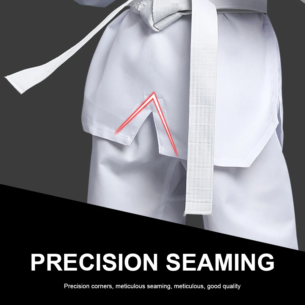 100/110/120 униформа для тхэквондо с длинным рукавом боевые искусства карате Jujitsu