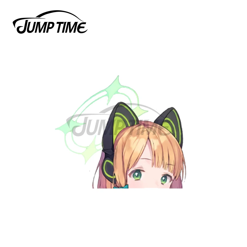 

JumpTime 13x5 см для Мидори Пекера, мотоциклетные автомобильные наклейки, модная самодельная наклейка на окклюзию с царапинами, аниме, водонепрон...