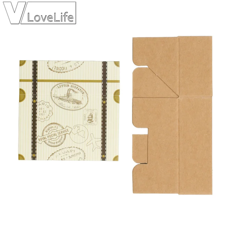 10 шт. Винтаж свадебный подарок чемодан коробка коробки конфеты шоколада милые