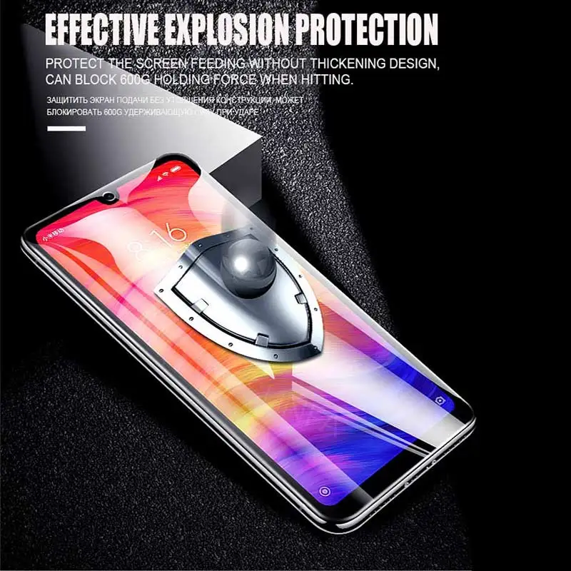 20D Защитная Гидрогелевая пленка полное покрытие для Xiaomi Redmi Note 8 5 7 Pro 4x Защита