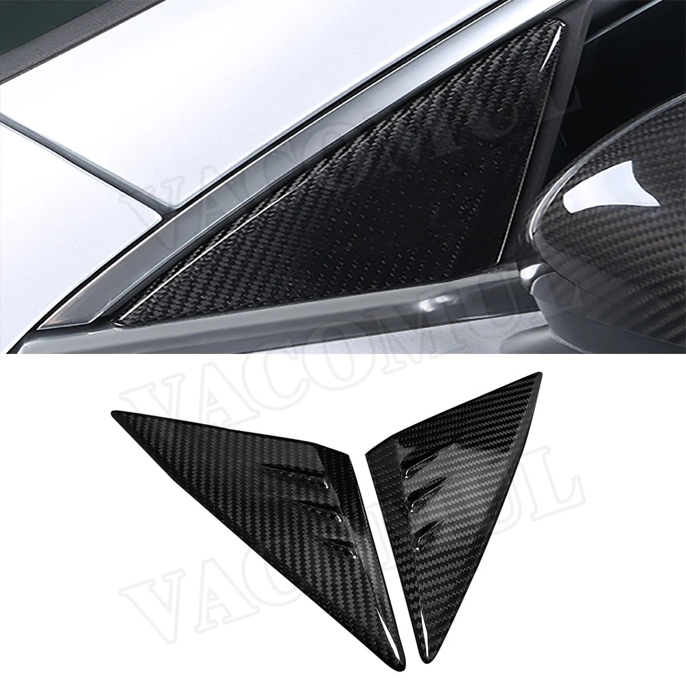 

Car Carbon Fiber A-Pillar Spoiler Sticker Air Vent Outler Decoration For Mercedes Benz CLA A Class W118 CLA200 260 A180 AMG 2020