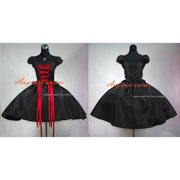 

Sissy Maid Gothic Lolita Punk Ball Gown Dress Cosplay Costume Tailor-made[G386]