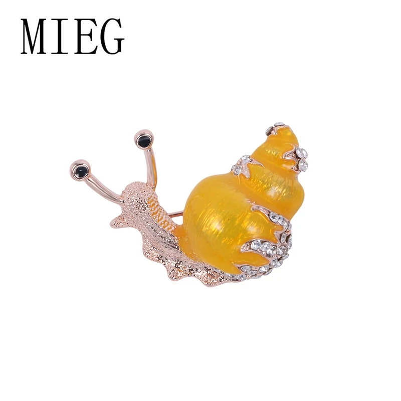 MIEG 29*34 мм белая или желтая эмалированная милая маленькая брошь с ушками булавки