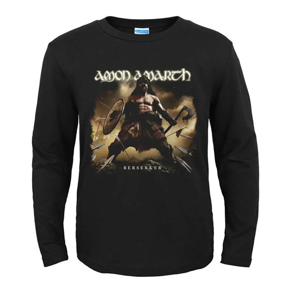 

16 designs Amon Amarth Rock band men long full sleeves shirt fitness Hardrock Heavy Metal Viking warrior tee skateboard 3D Skull