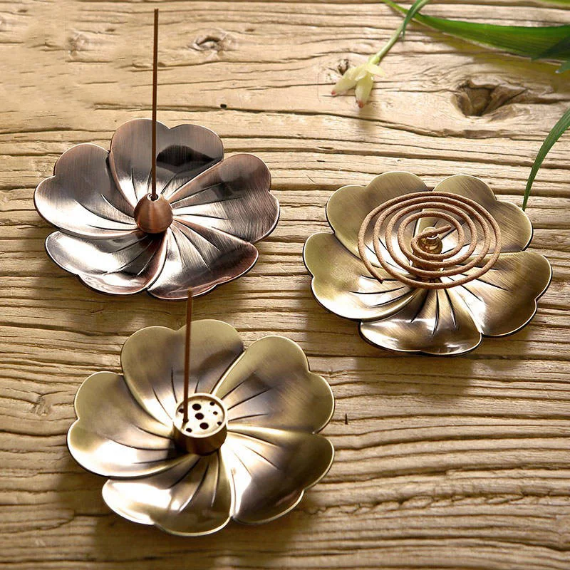 Латунные палочки для благовоний конусная кадильница в стиле ретро с ароматом