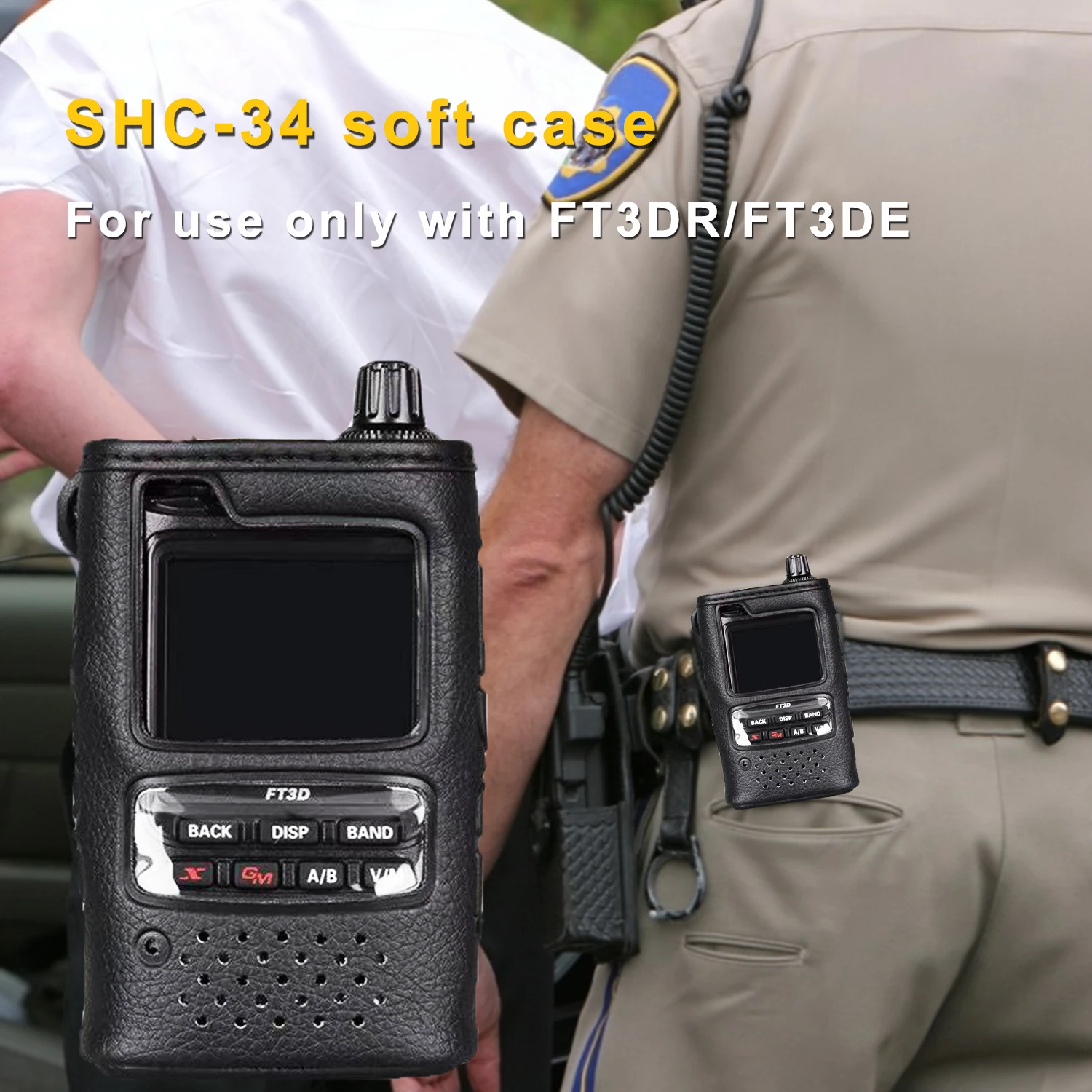 SHC 34 оригинальный иди и болтай Walkie Talkie “иди мягкий кожаный чехол держатель