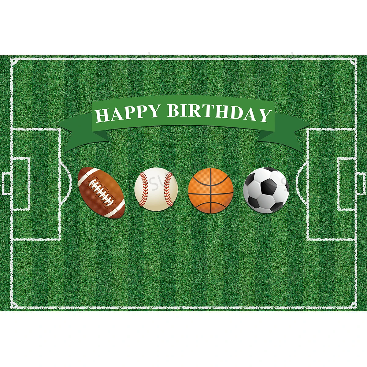 

10th Football Soccer Sports Backdrop Kid Baby Happy Birthday Party Background Custom Photo Background Photocall Studio Banner
