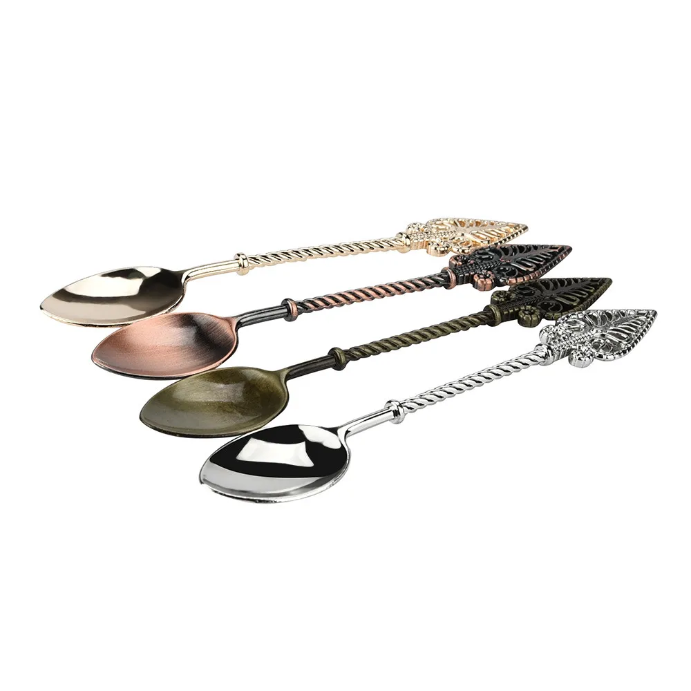 Кофе ложка Ретро ложкой сахара Чай десерт столовые приборы для торта Кухня