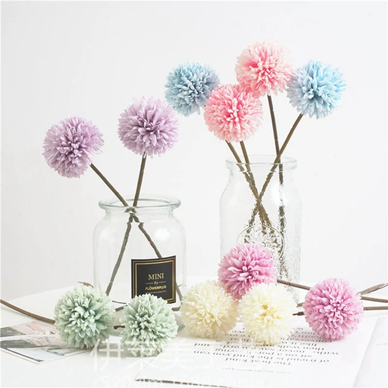

5Pcs/set Artificial Dandelion Flower Decorative Silk Fake Flowers For Wedding Home Party Valentine Hotel Garden Decorations