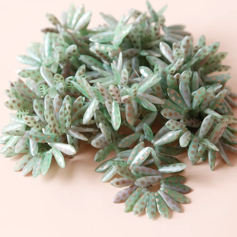 

Свободные бусины винтажные листья чешские бусины стекло DIY ювелирные аксессуары серьги кулон