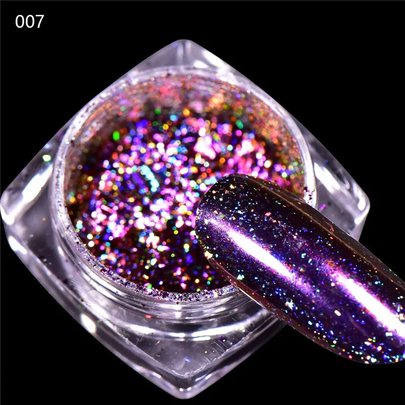 BeautyBigBang, 0,1 г, 12 цветов, блестящий блеск для ногтей, Звездный дизайн ногтей, пудра для маникюра Кончиков Ногтей, украшения, хромированная пудра для ногтей