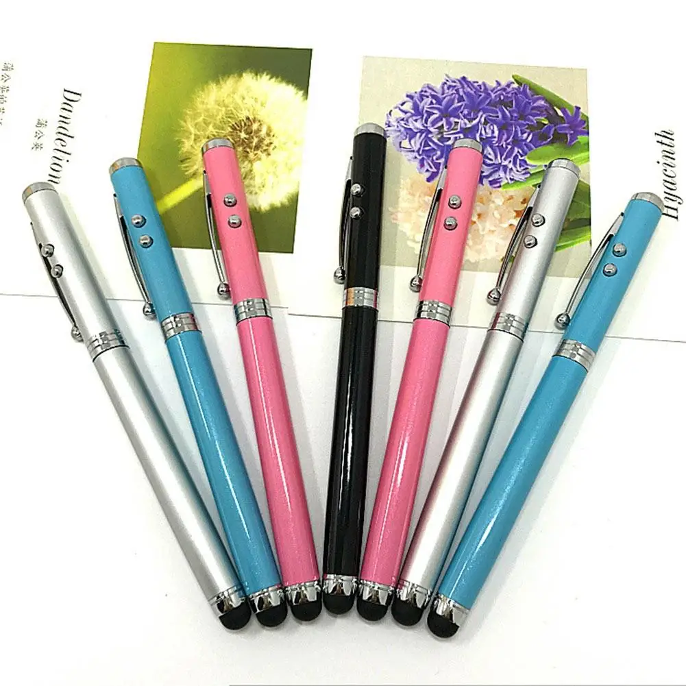 

13.5 cm Random Color Ballpoint Pen LED Light Pen Capacitive For wholesale) Pencil Tablet Stylus B2O0 For Phone (contact W5F0