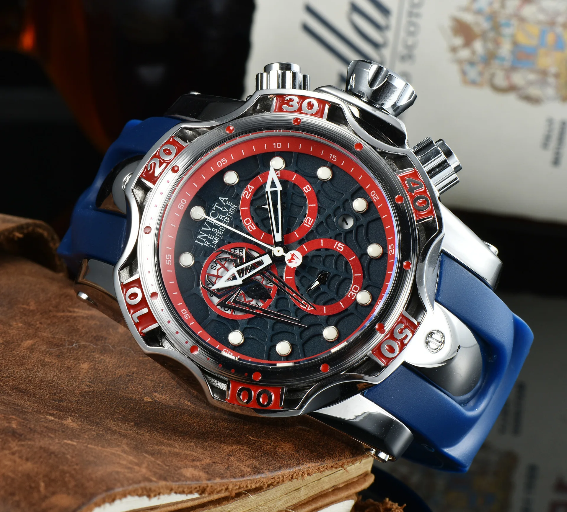 

2021 new high-end business men's watch fashion watch personality watch six pin function watch