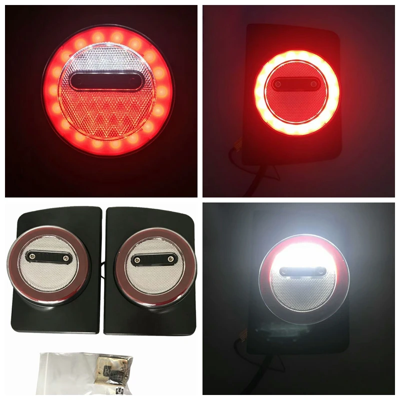 JK JKU Обновление версии светодиодный круглый хвост светильник работает Тормозная