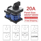 LW28-20 LW26-20 YMW26 series 660V 20A 1 2 3 4 5 6 7 8-позиционный поворотный переключатель