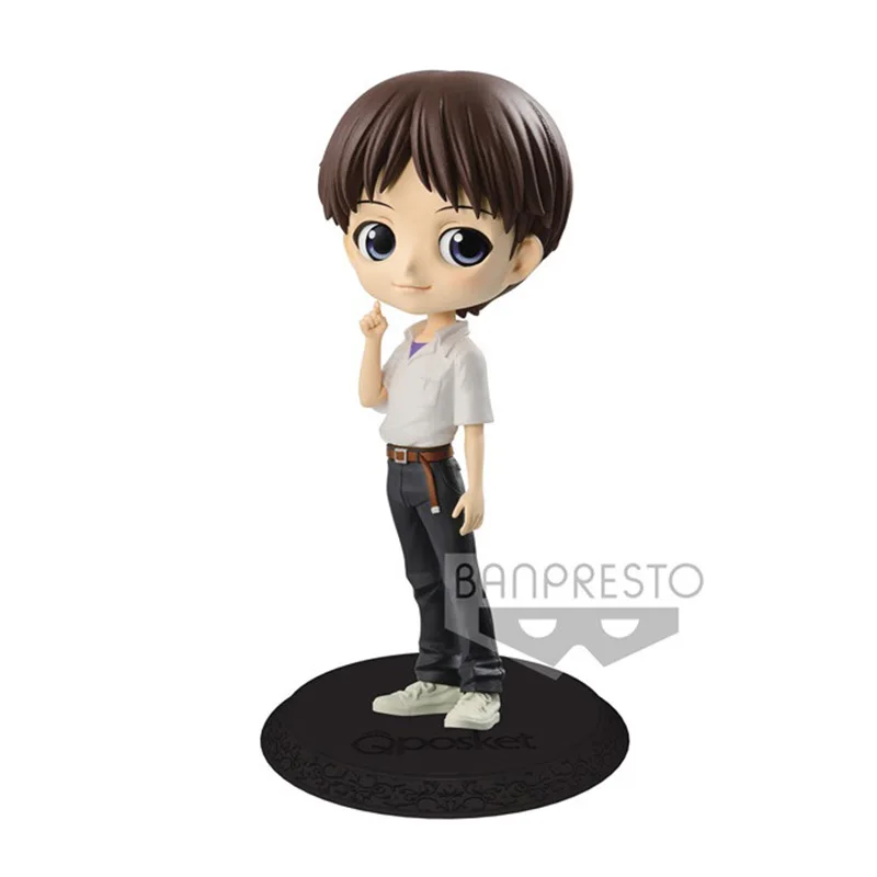 

Banpresto Original EVA Ikari Shinji Figure Qposket Anime Model Doll Toys Gifts