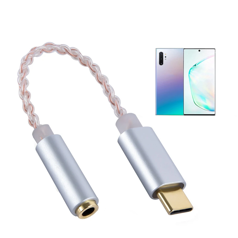Hi-Fi DAC усилитель для наушников USB Type C до 3 5 мм аудиоадаптер 32 бит 384 кГц цифровой