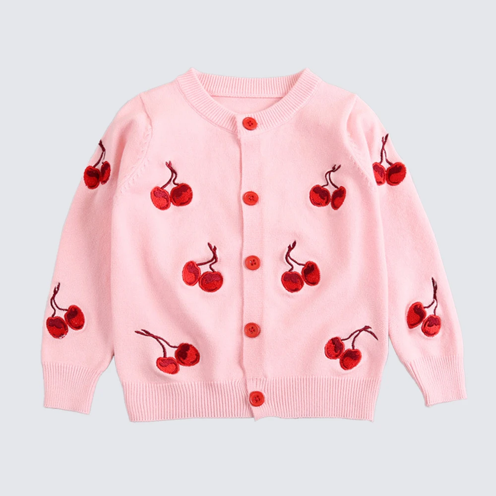 WeLaken Детская Одежда для девочек милый рисунок свитера пальто с длинным рукавом