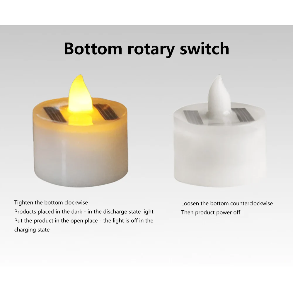 12 шт. водонепроницаемая электрическая имитация свечи беспламенная СВЕТОДИОДНЫЙ