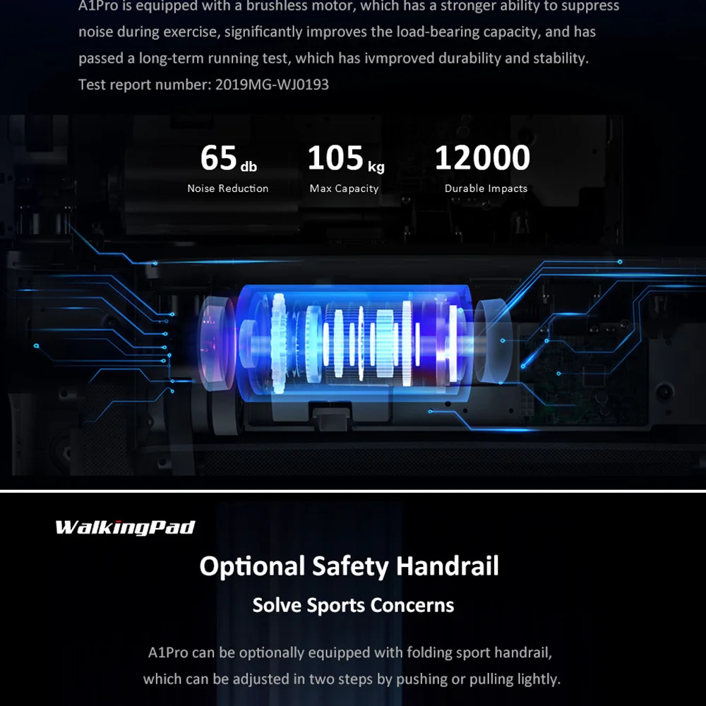 Складная электрическая беговая дорожка A1Pro домашняя складная Xiaomi|Беговые
